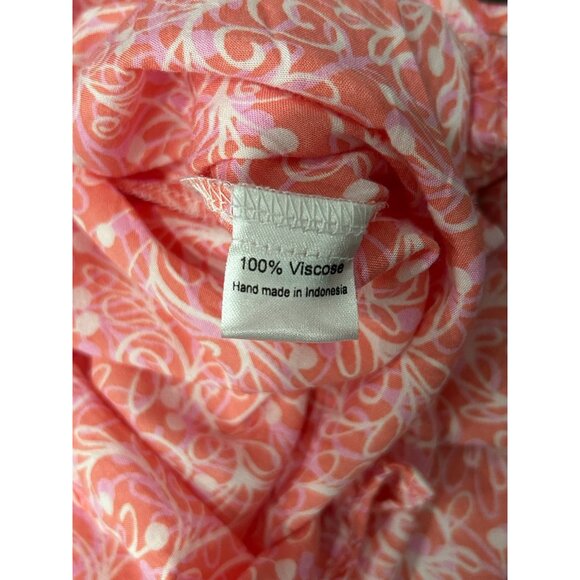 Cinta Tomato Sleeveless Pink White Floral Sun Dress - Picture 6 of 9